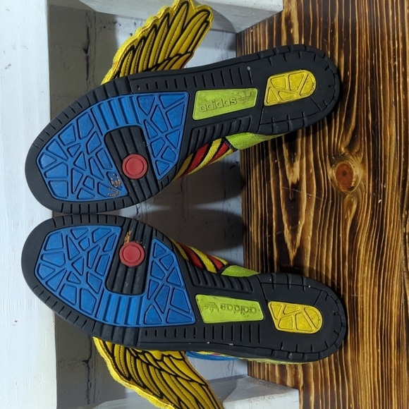 🔥Adidas x Jeremy Scott Wings Sun Poppy Rainbow Rare Colorway Sz. 8M - Picture 8 of 10